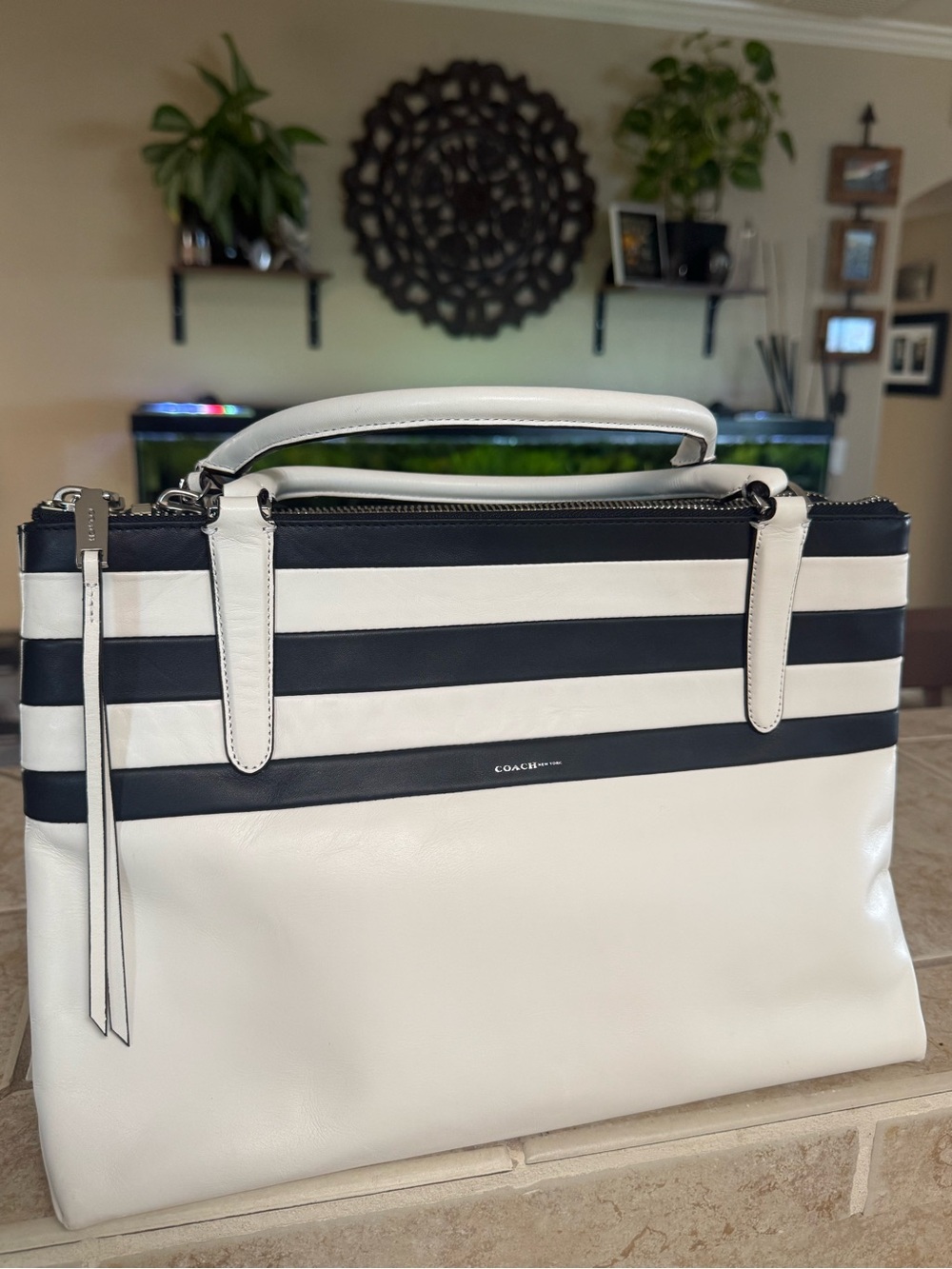 2013 NWT Coach LIMITED EDITION Borough Two Way Satchel Tote Nautical